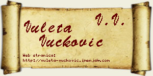 Vuleta Vučković vizit kartica